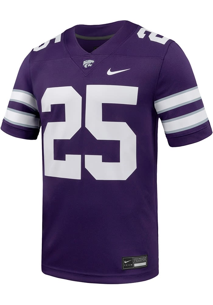 Nike Mens PURPLE K-State Wildcats Football Replica Game Jersey