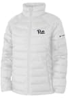 Main image for Womens Pitt Panthers White Columbia Powder Lite Heavy Weight Jacket