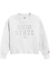 Main image for Womens White Ohio State Buckeyes Reverse Fleece Crew Sweatshirt