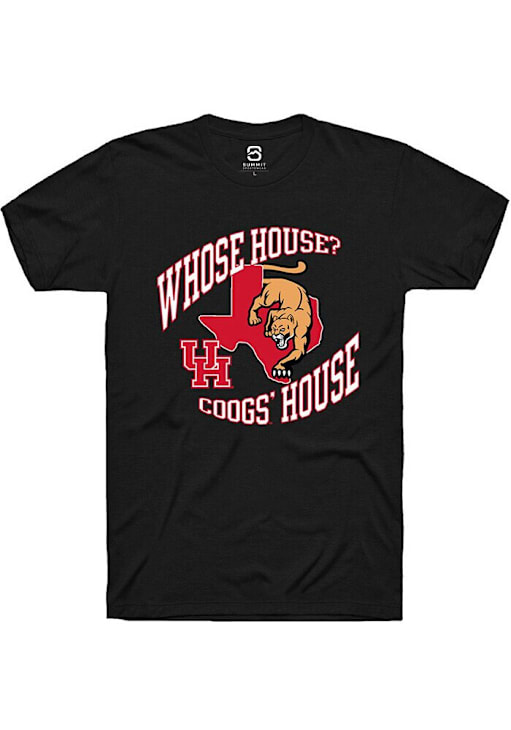 Summit Sportswear Houston Cougars BLACK Coog's House Short Sleeve