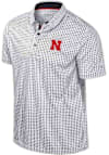 Main image for Mens Nebraska Cornhuskers Black Colosseum Reynolds Short Sleeve Polo Shirt