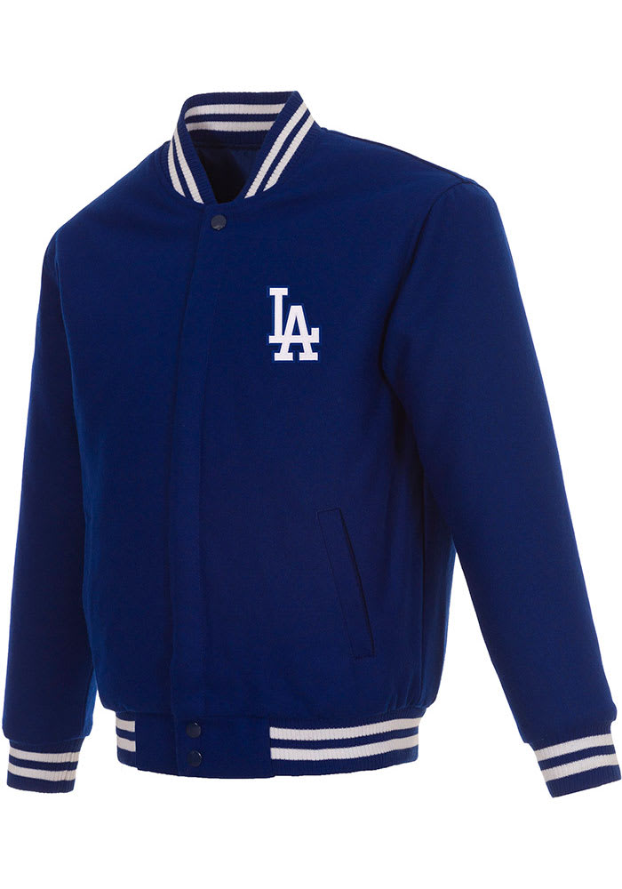 Los Angeles Dodgers ジャケット ネイビー Los Angeles Dodgers Mens BLUE Reversible Wool Heavyweight Jacket