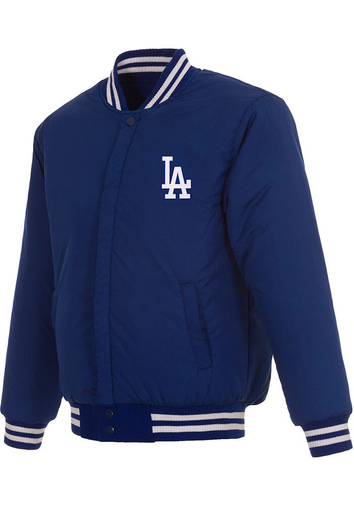 Los Angeles Dodgers Mens BLUE Reversible Wool Heavyweight Jacket