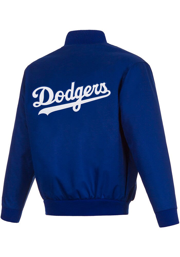 Los Angeles Dodgers Mens Poly Twill BLUE Medium Weight Jacket