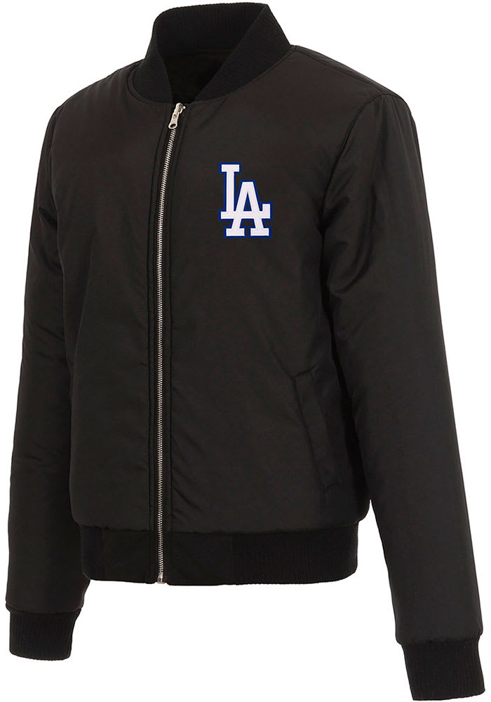 Los Angeles Dodgers Womens BLACK Reversible Fleece Zip Up