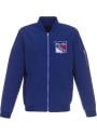 New York Rangers Nylon Bomber Light Weight Jacket - Blue