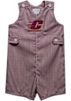 Main image for Toddler Central Michigan Chippewas Maroon Vive La Fete Gingham Overalls