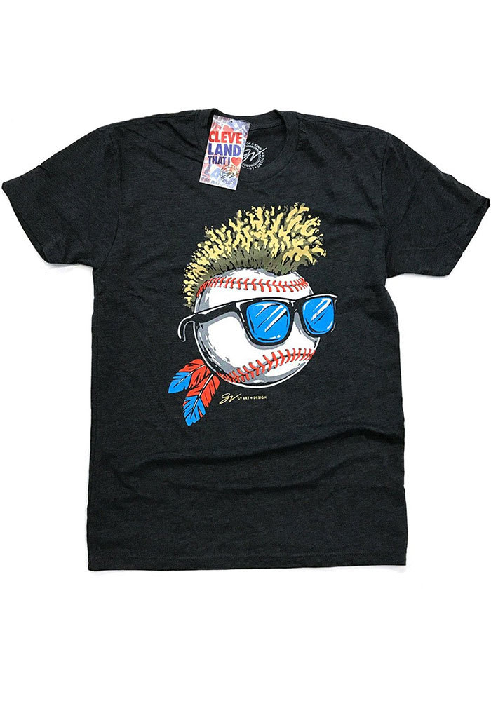 GV Art + Design Cleveland BLACK Wild Hair Short Sleeve Fashion T