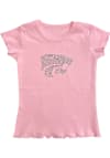 Main image for Girls Pink K-State Wildcats Lettuce Edge Short Sleeve Fashion T-Shirt