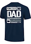 Main image for Penn State Nittany Lions Navy Blue  Tiles Dad Short Sleeve T Shirt