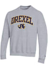 Main image for Mens Drexel Dragons Grey Champion Versa Twill Arch Mascot Crew Sweatshirt