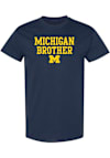Main image for Michigan Wolverines Basic Block Brother Short Sleeve T Shirt - Navy Blue