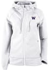 Main image for Womens Washington Huskies White Columbia Pack It Up Long Sleeve Full Zip Jacket