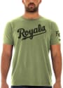 Kansas City Royals New Era Armed Forces Day Brushed T Shirt - Olive