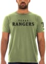 Texas Rangers New Era Armed Forces Day Brushed T Shirt - Olive