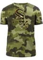 Chicago White Sox New Era Armed Forces Day Camo T Shirt - Green