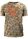 Kansas City Royals New Era Duck Camo T Shirt - Green