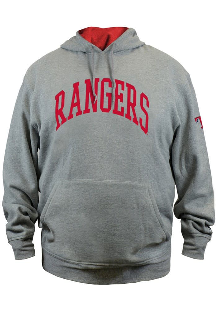 Texas Rangers New Era Grey Fleece Pullover Hoodie Hoodie