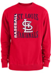 Main image for New Era St Louis Cardinals Mens Red Pigment Dye Crew Long Sleeve Crew Sweatshirt