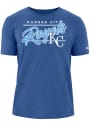 Kansas City Royals New Era Brushed Bi-Blend SS T Shirt - Blue