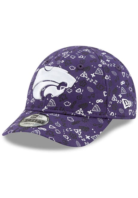 K-State Wildcats New Era Pattern 9FORTY Baby Adjustable Hat - Purple