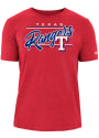 Texas Rangers New Era Brushed Bi-Blend SS T Shirt - Red