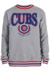 Main image for New Era Chicago Cubs Mens Grey Throwback Cuff Stripe Long Sleeve Fashion Sweatshirt