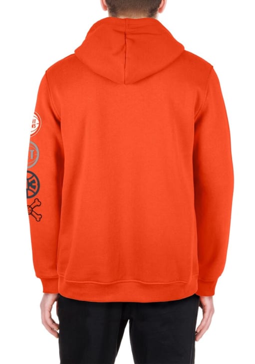 New Era Detroit Pistons City Edition Hoodie - Orange