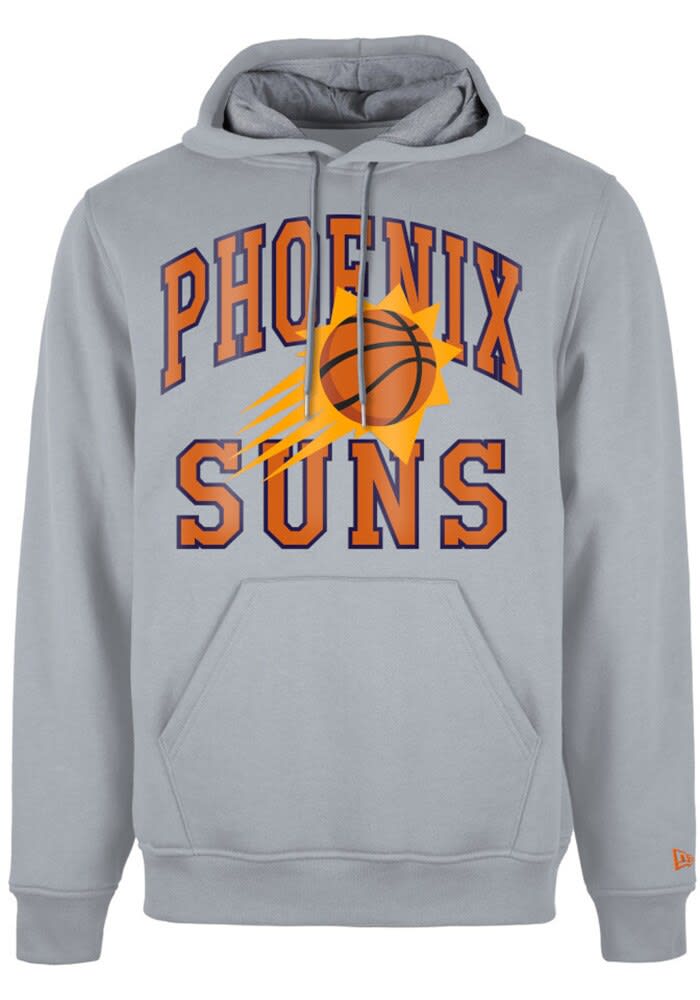 New Era Phoenix Suns Mens GREY Tip Off Hoodie - 590001110