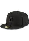 Main image for New Era Detroit Tigers Mens Black Tonal Logo 59FIFTY Fitted Hat