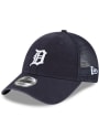 Detroit Tigers New Era Trucker 9FORTY Adjustable Hat - Navy Blue