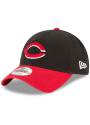 Cincinnati Reds New Era Alt Replica Core Classic 2.0 9TWENTY Adjustable Hat - Black