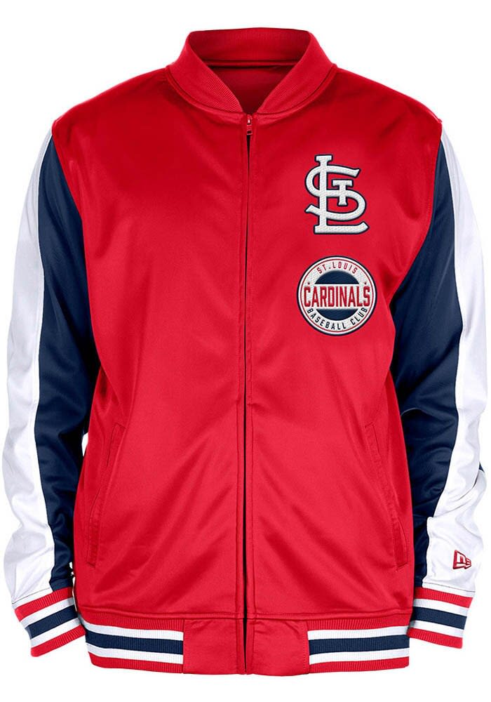 New Era St Louis Cardinals Mens Red Game Day Track Jacket - 590001586