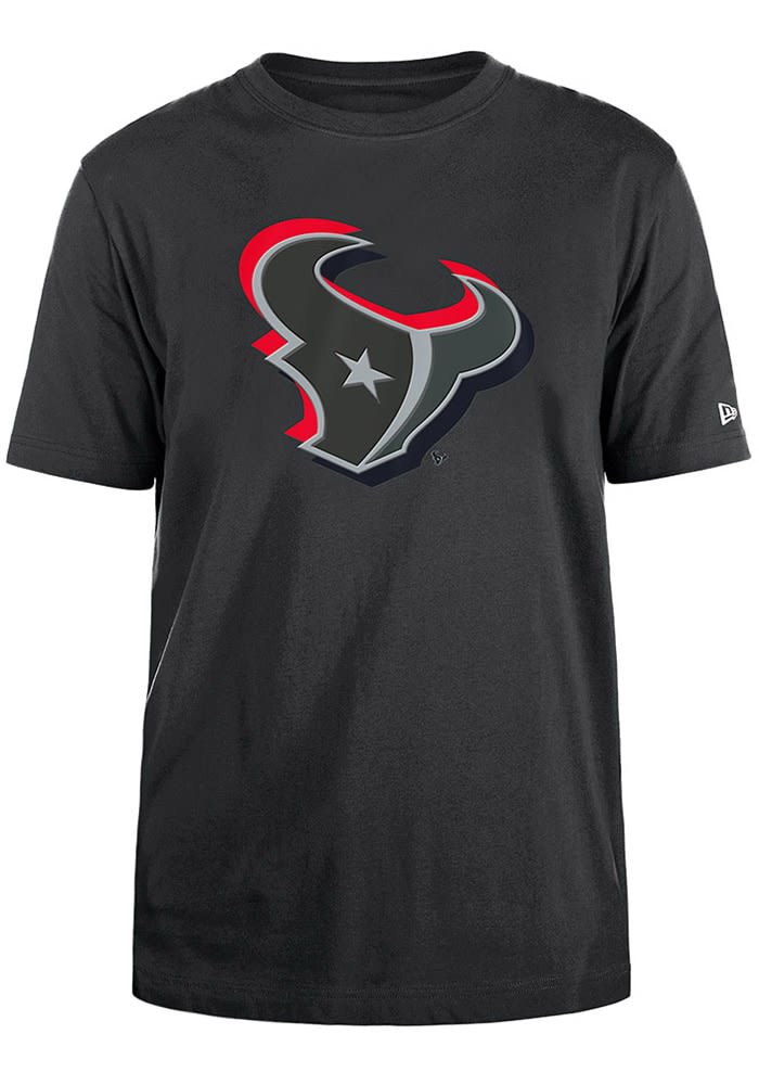 New Era Houston Texans CHARCOAL Logo NFL Draft 2024 Short Sleeve T Shirt