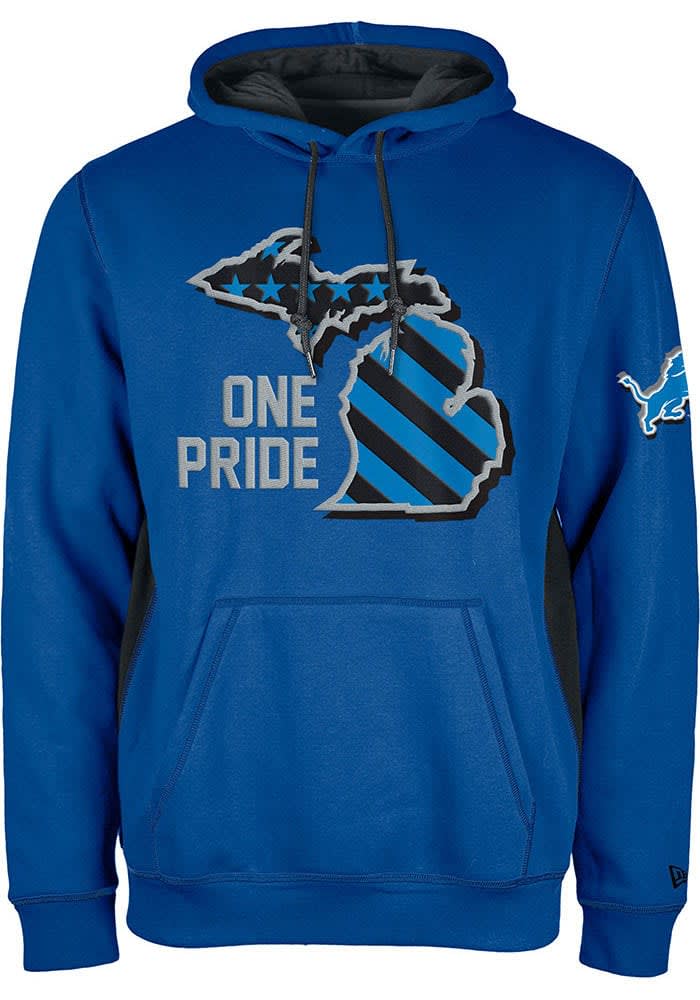 【US限定】NEW ERA Detroit Lions Hoodie DRAFT2024 Blue New Era Detroit Lions Mens BLUE NFL Draft 2024 Hoodie