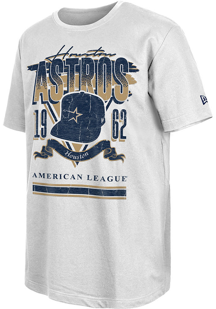 New Era Houston Astros White Sport Classics Short Sleeve T Shirt