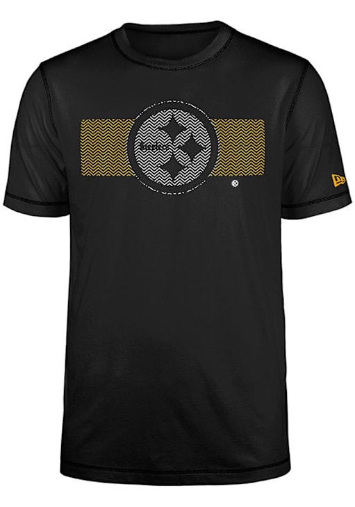 New Era Pittsburgh Steelers BLACK Active Short Sleeve T Shirt
