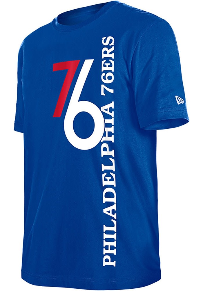 New Era Philadelphia 76ers BLUE City Edition Short Sleeve T Shirt