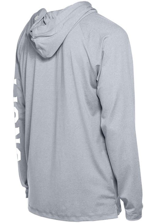 New Era Detroit Lions Mens Grey Adventure Long Sleeve Lightweight Hoodie