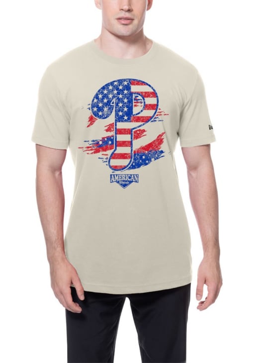 New Era Philadelphia Phillies White July 4th Short Sleeve T Shirt