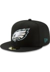 Main image for New Era Philadelphia Eagles Mens Black Basic 59FIFTY Fitted Hat