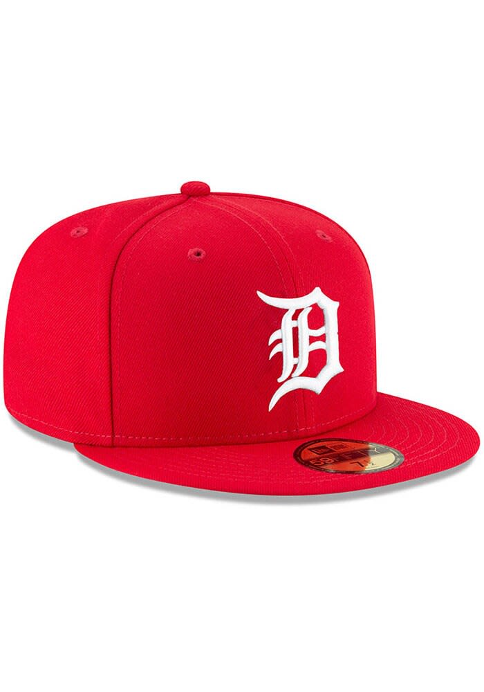 red detroit tigers snapback