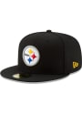 Pittsburgh Steelers New Era Basic 59FIFTY Fitted Hat - Black