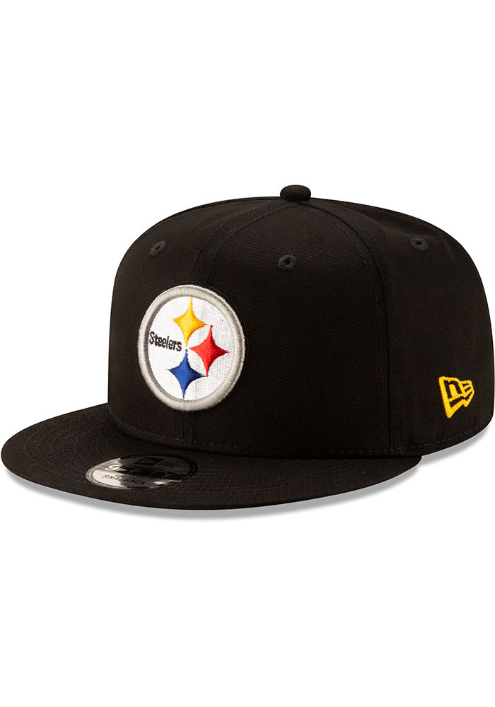 Pittsburgh Steelers New Era BLACK Basic 9FIFTY Snapback Hat - 59000583