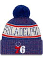 New Era Philadelphia 76ers Blue NE18 Sport Knit Hat