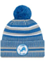 New Era Detroit Lions Blue 2019 Official Home Sport Knit Hat