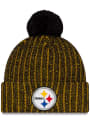 Pittsburgh Steelers New Era Color Twist Knit - Black