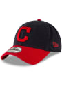 Cleveland Indians New Era Core Classic Replica 9TWENTY Adjustable Hat - Navy Blue