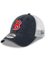 Boston Red Sox New Era Cooperstown Trucker 9FORTY Adjustable Hat - Navy Blue
