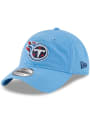 Tennessee Titans New Era Core Classic 9TWENTY Adjustable Hat - Light Blue